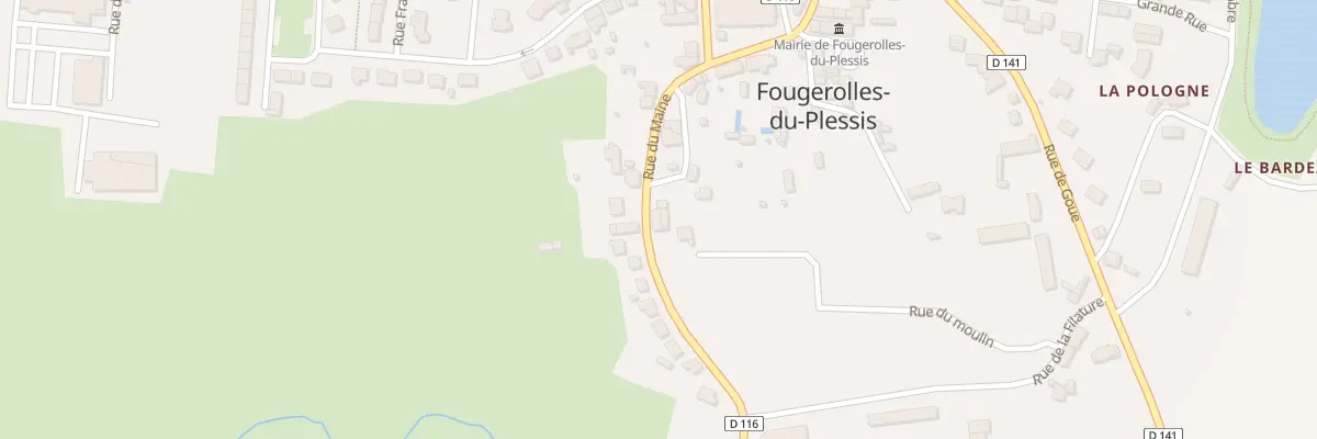 Plan du 7 Rue du Maine à Fougerolles-du-Plessis