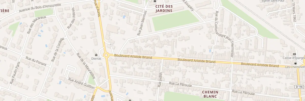 Plan du 95 Bd Aristide Briand à Rochefort