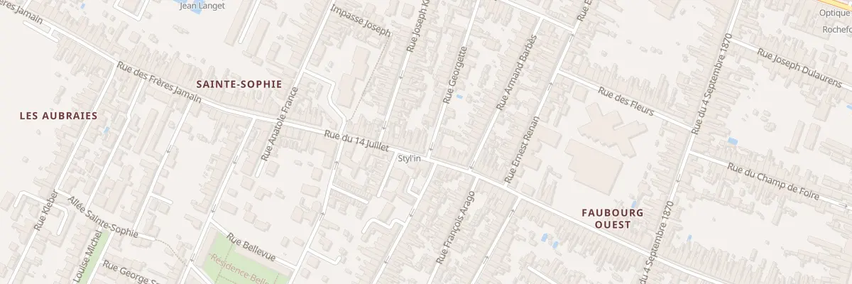 Plan du 36 Rue Georgette à Rochefort