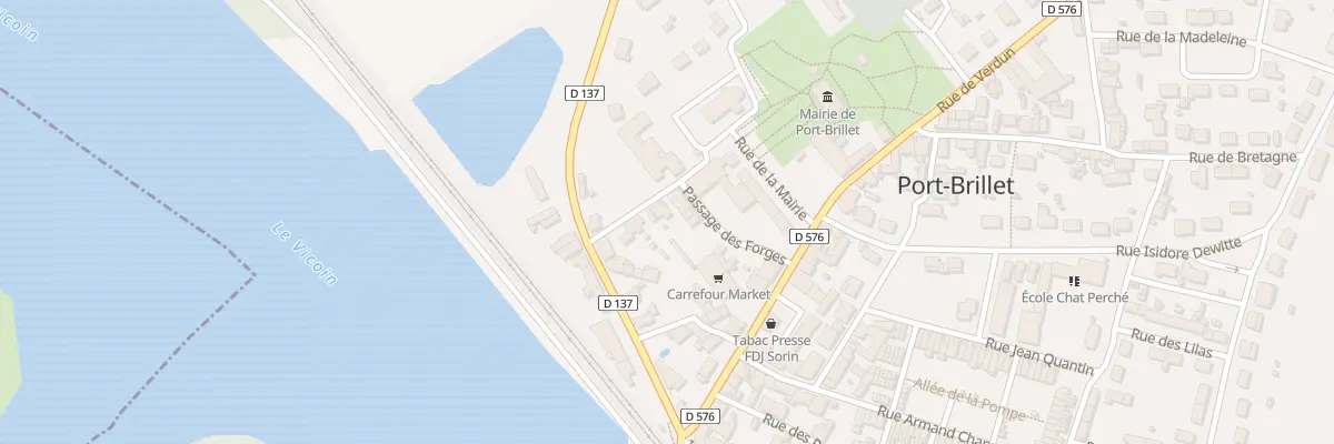 Plan du 12 Rue des Écoles à Port-Brillet