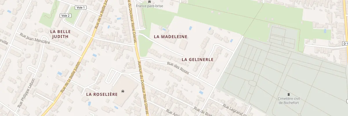 Plan du 9 Rue des Roses à Rochefort