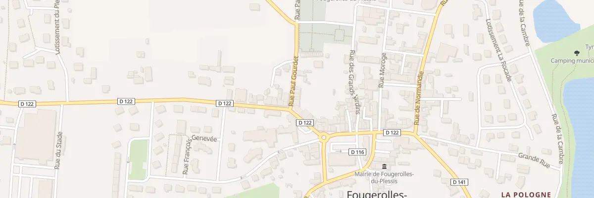 Plan du 6 Rue Paul Gourdet à Fougerolles-du-Plessis