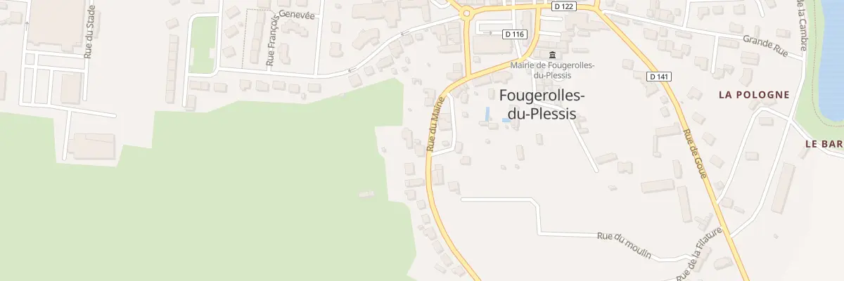Plan du 8 Rue du Maine à Fougerolles-du-Plessis