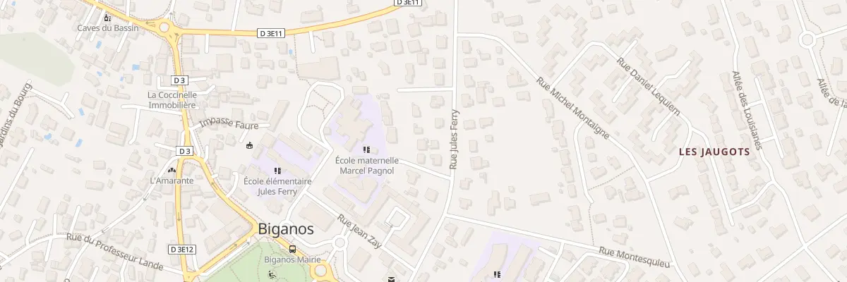 Plan du 7C Rue Jules Ferry à Biganos