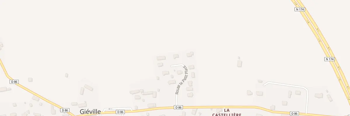 Plan du 10 Rte Le Petit Plan - Gieville à Torigny-les-Villes