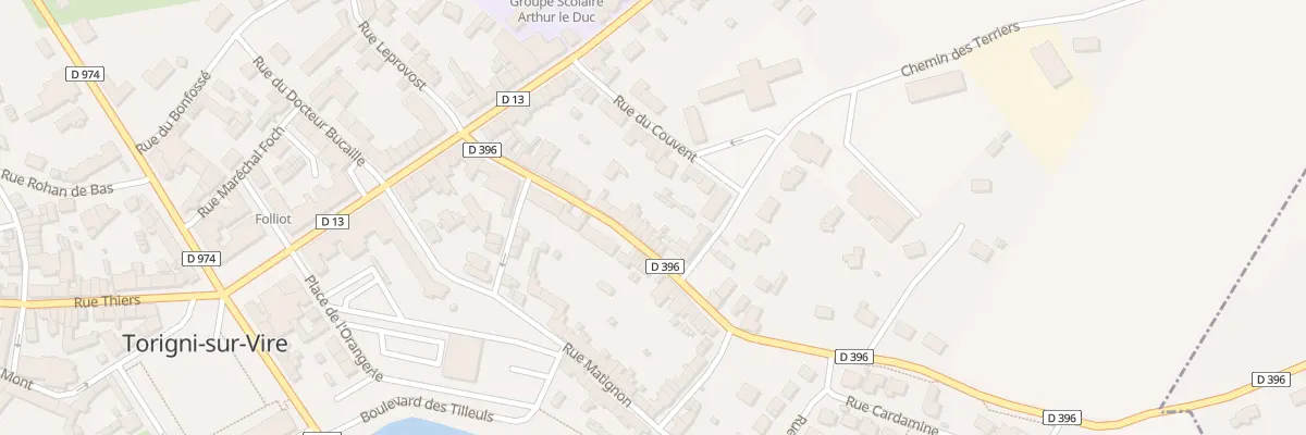 Plan du 23 Rue Dugage Torigny à Torigny-les-Villes