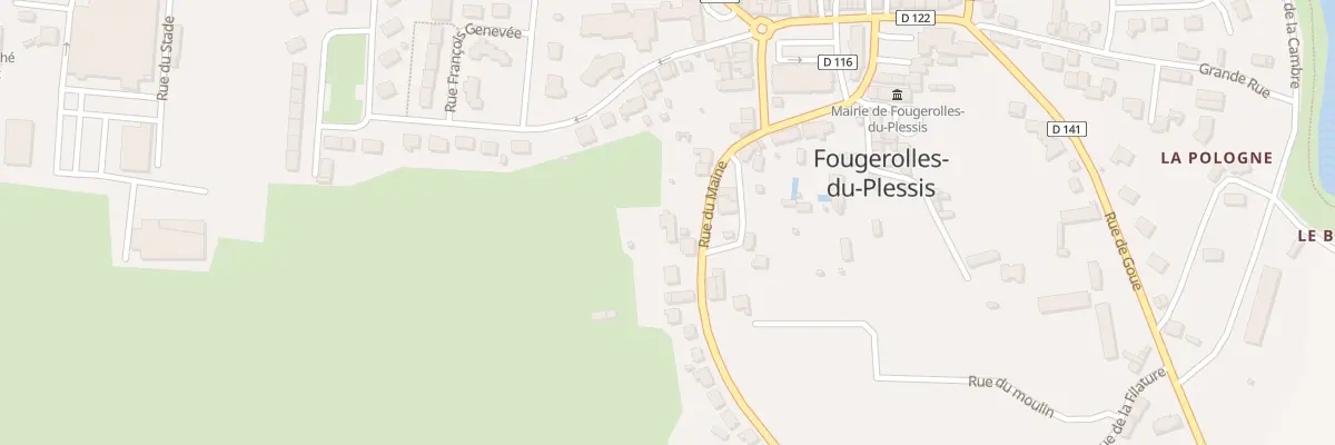 Plan du 10B Rue du Maine à Fougerolles-du-Plessis