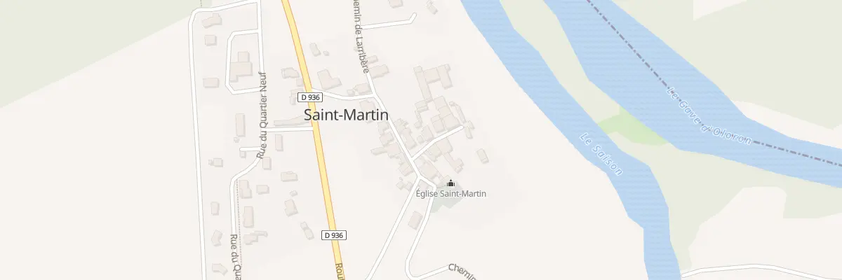 Plan du 3 Pl de Saint Martin à Autevielle-Saint-Martin-Bideren