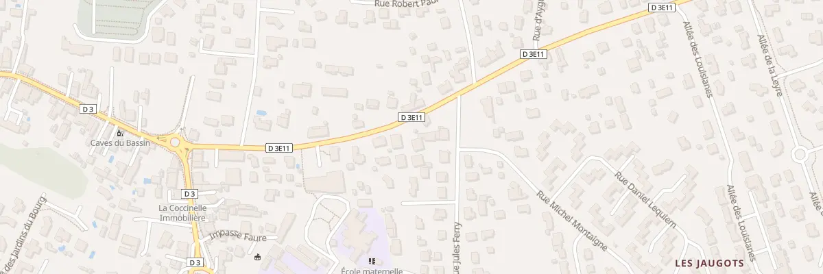Plan du 14D Rue Georges Clémenceau à Biganos