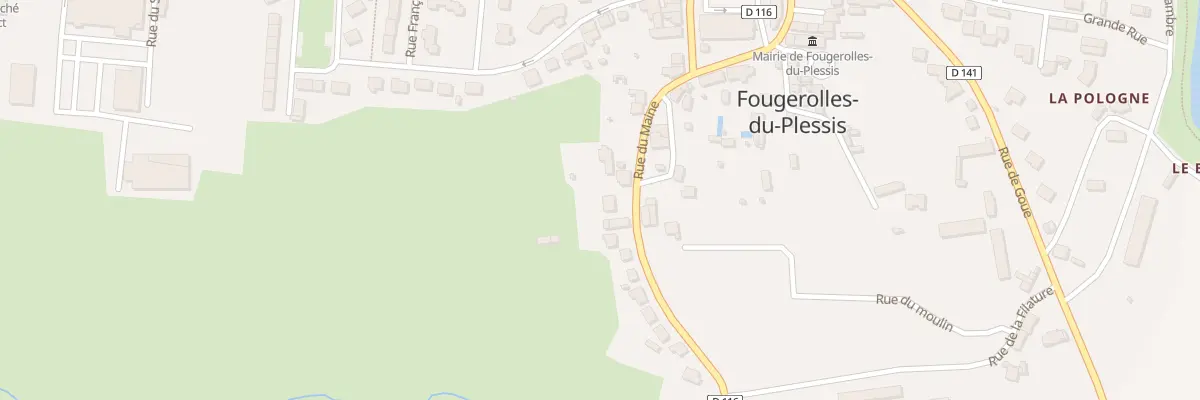 Plan du 10 Rue du Maine à Fougerolles-du-Plessis