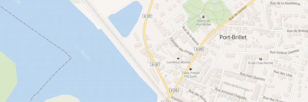 Plan du 16 Rue des Écoles à Port-Brillet