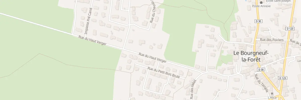 Plan du 7 Rue du Haut Verger au Bourgneuf-la-Forêt