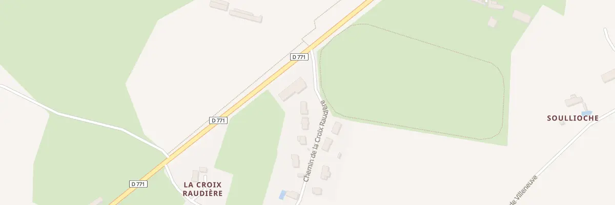 Plan du 4 Che de la Croix Raudière à Craon