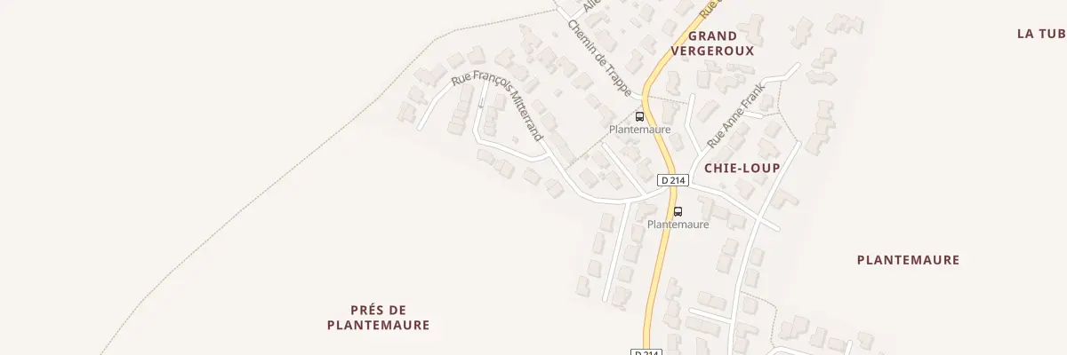 Plan du 5 Rue François Mitterrand à Vergeroux