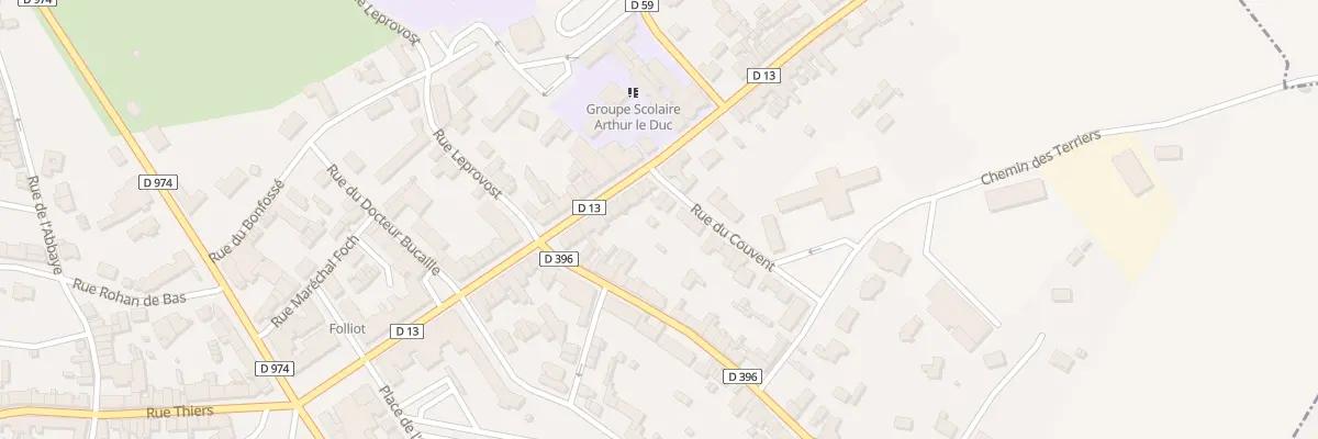 Plan du 2 Rue du Couvent Torigny à Torigny-les-Villes
