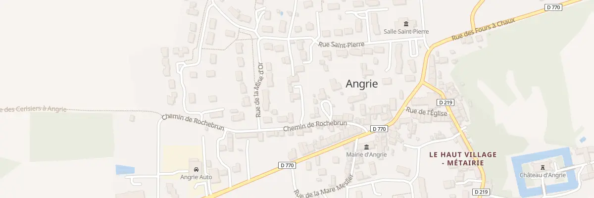 Plan du 18 Che de Rochebrun à Angrie