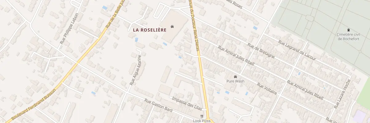 Plan du 22 Av du Docteur Dieras à Rochefort
