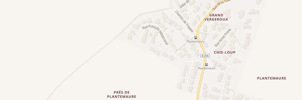 Plan du 11 Rue François Mitterrand à Vergeroux