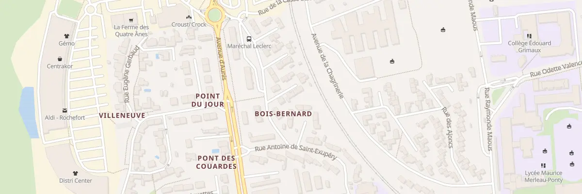 Plan du 25 Rue Mal Leclerc à Rochefort