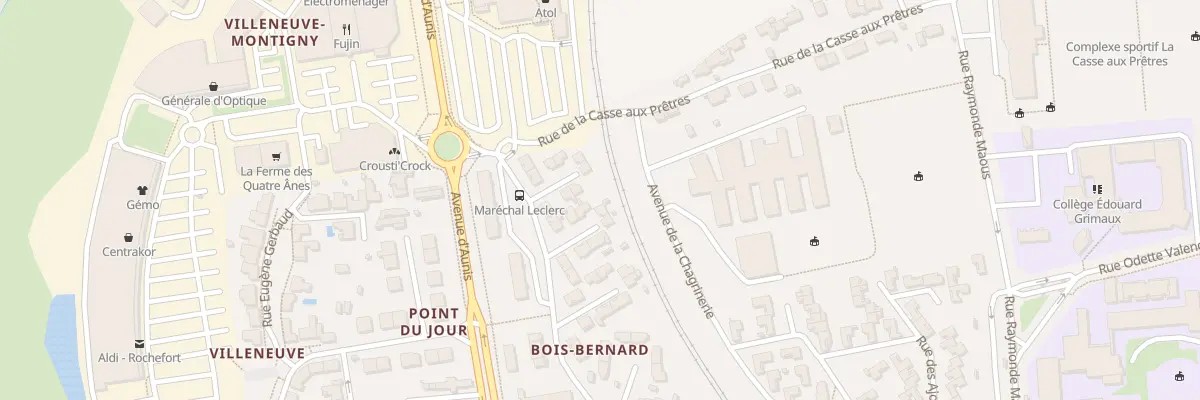 Plan du 13 Rue Mal Leclerc à Rochefort