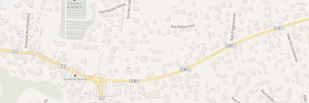Plan du 11B Rue Georges Clémenceau à Biganos