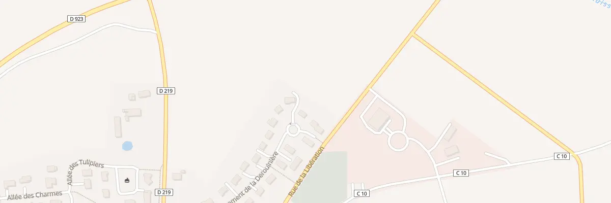 Plan du 15 Lot de la Derouiniere à Loiré
