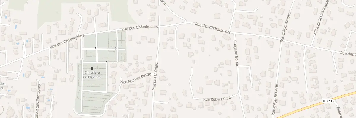 Plan du 30 Rue des Châtaigniers à Biganos