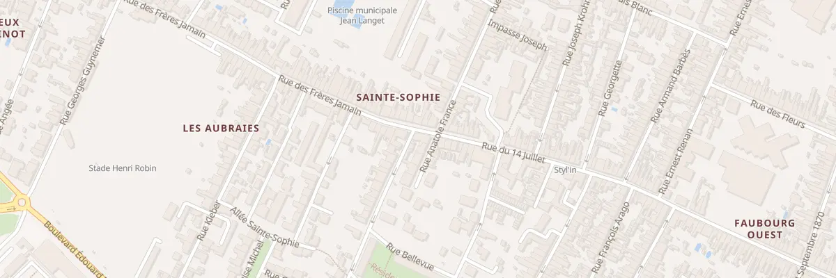 Plan du 1 Rue Parmentier à Rochefort