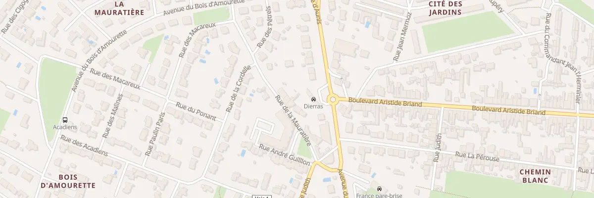 Plan du 9 Rue de la Mauratiere à Rochefort