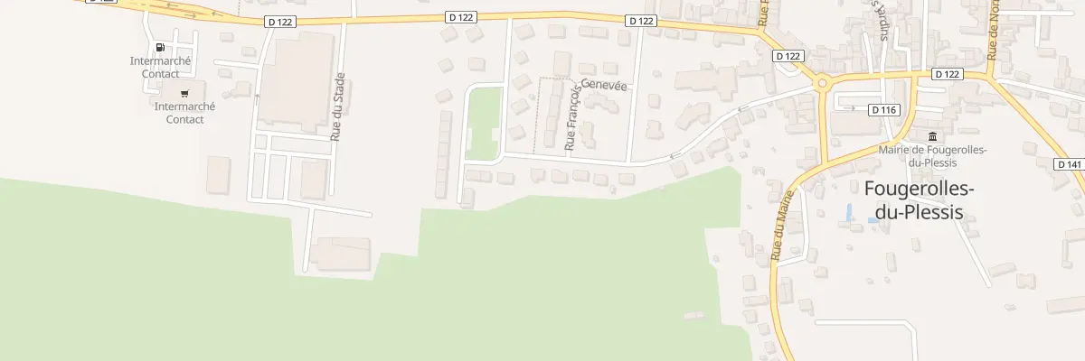 Plan du 15 Rue des Réseaux Buckmaster à Fougerolles-du-Plessis