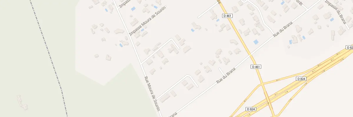 Plan de la Rue Moura de Sounin à Téthieu
