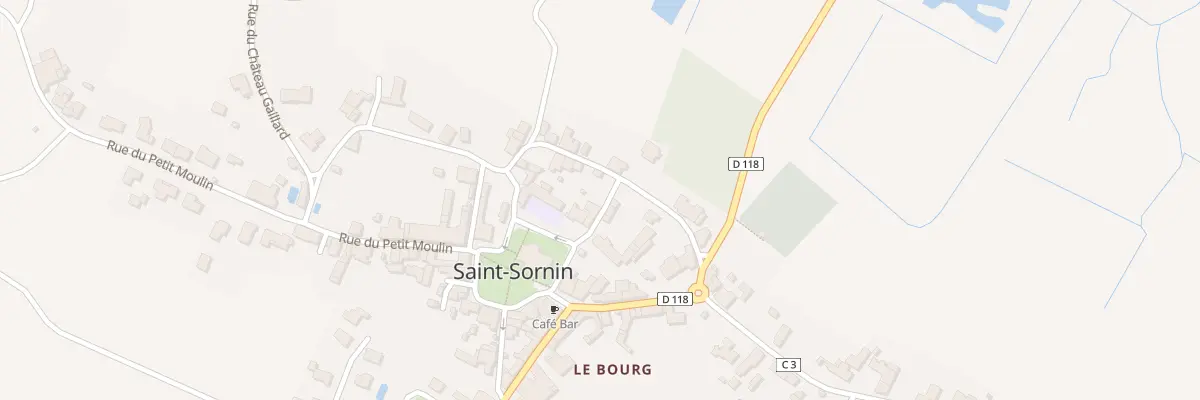 Plan du 1 Rue de l’Abbaye à Saint-Sornin