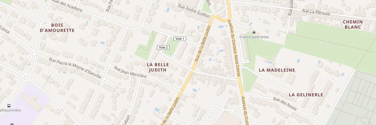 Plan du 40 Rue de la Belle Judith à Rochefort