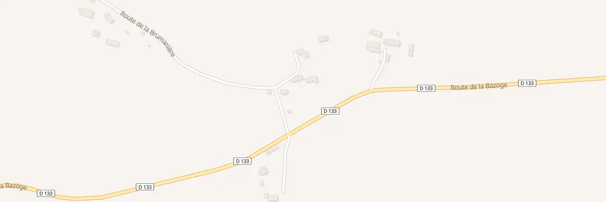 Plan du 2 Rte de la Brumaniere - Romagny à Romagny Fontenay