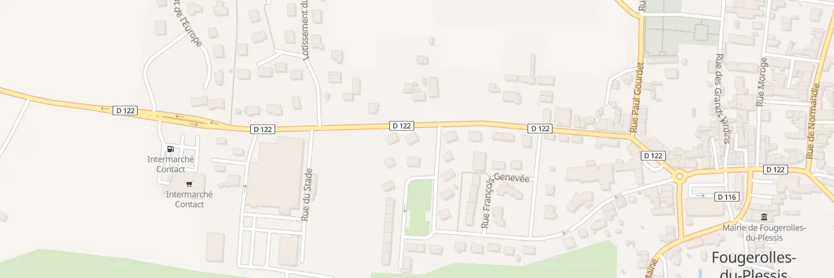 Plan du 23 Rue de Bretagne à Fougerolles-du-Plessis