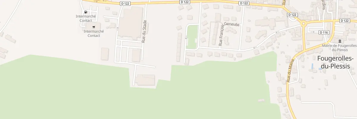 Plan du 1 Rue François Bostan à Fougerolles-du-Plessis