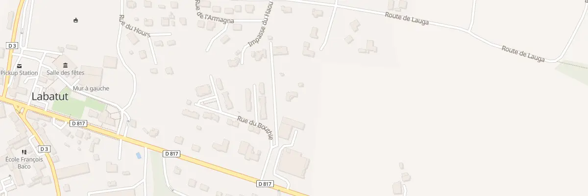 Plan du 80 Rue du Bouthie à Labatut
