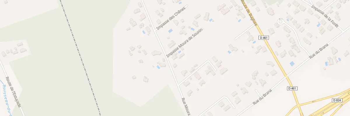 Plan du 252 Rue Moura de Sounin à Téthieu