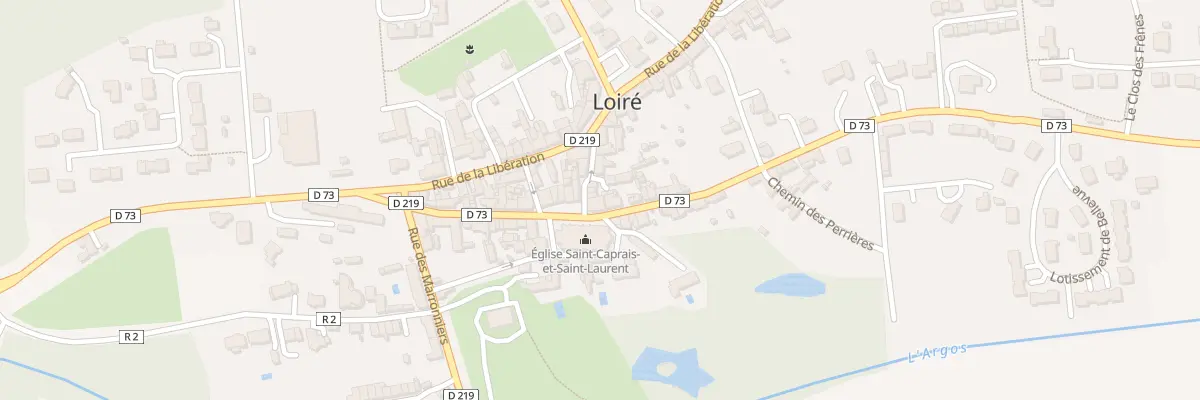 Plan du 2 Rue des acacias à Loiré