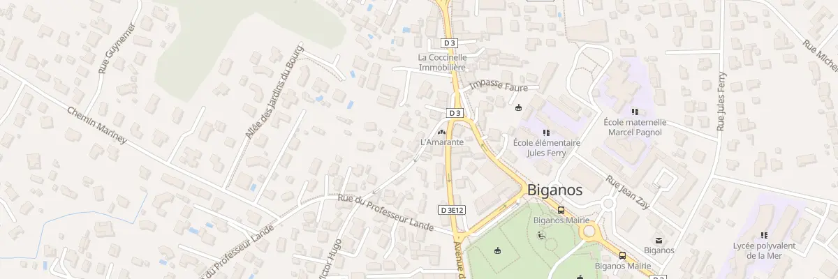 Plan du 10B Rue Victor Hugo à Biganos