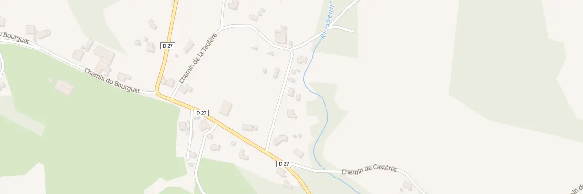 Plan du 349 Che de la Teulère à Castagnède