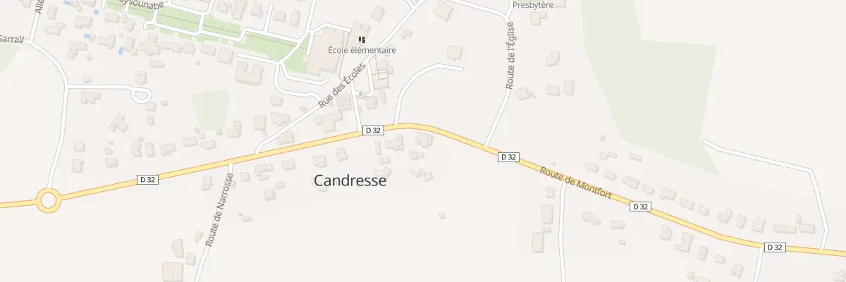Plan du 230 Rte de Montfort à Candresse