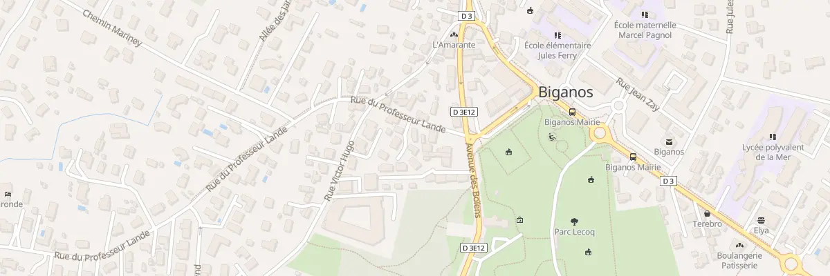 Plan du 5A Rue du Prof Lande à Biganos
