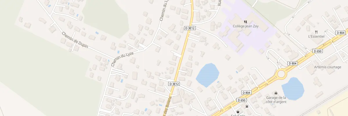 Plan du 78T Av des Boiens à Biganos