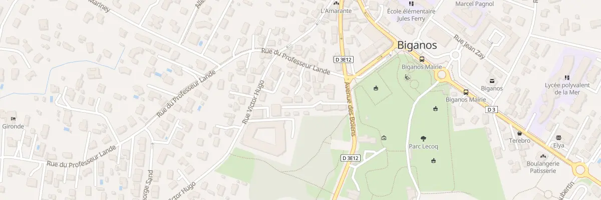 Plan du 5D Rue du Prof Lande à Biganos