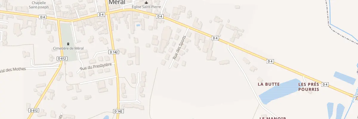 Plan du 10 Rue des Sports à Méral