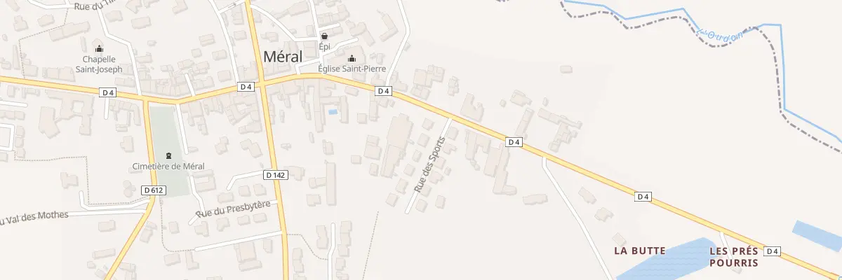 Plan du 3 Rue des Sports à Méral