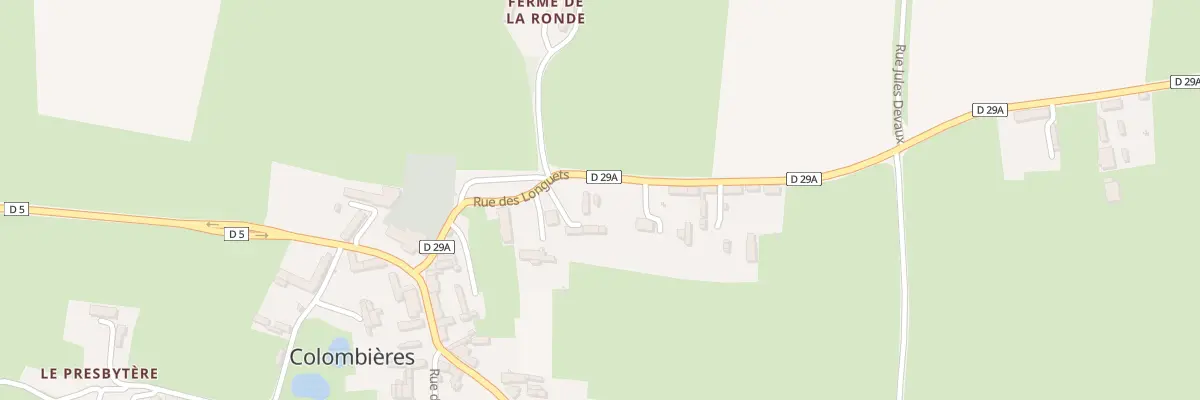 Plan du 5017 Le Bourg à Colombières