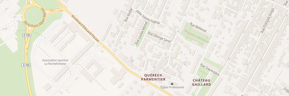 Plan du 8 Rue Louise Michel à Rochefort