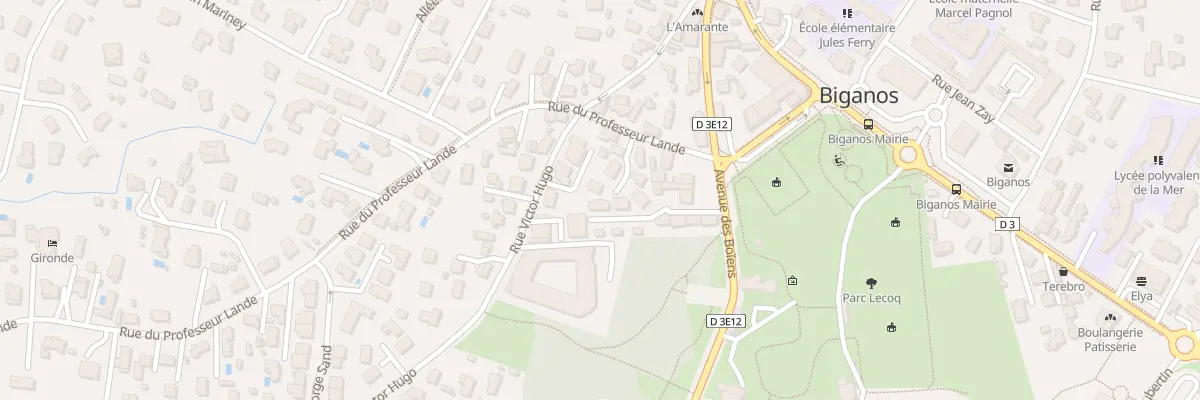 Plan du 5E Rue du Prof Lande à Biganos
